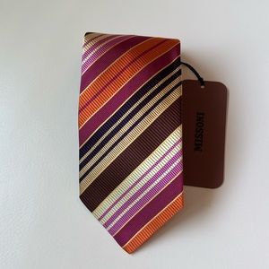 Missoni Multi Colour Silk Tie NWT